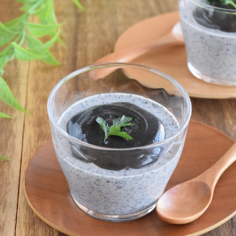 黒ごま豆乳プリン